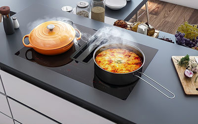 Kuhalna plošča z vgrajeno napo: INTEGRALE EVO