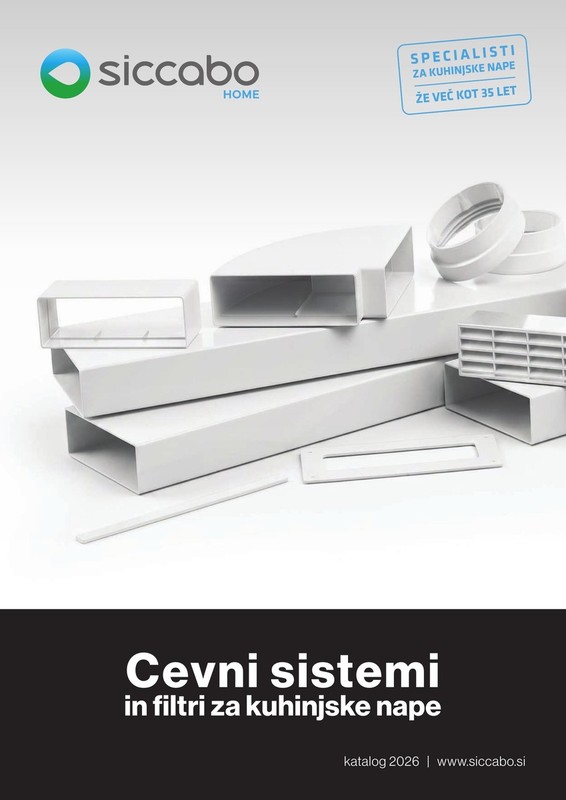 SICCABO katalog cevnih sistemov in filtrov